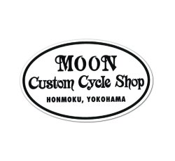 MOON Custom Cycle Shop Sticker