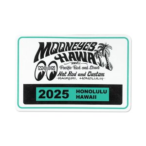 Photo1: MOONEYES HAWAII 2025 Parking Permit Window Sticker