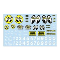 1/64 Diecast Car Decals MOONEYES 2 Assort