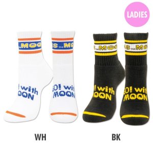 Photo2: Ladies MOON Line Short Socks