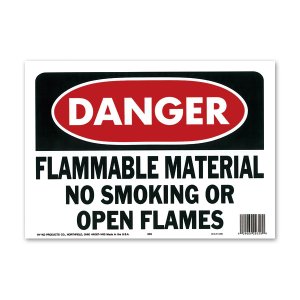 Photo1: DANGER FLAMMABLE MATERIAL