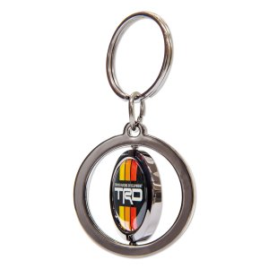 Photo2: TOYOTA RACING DEVELOPMENT Stripe Spinner Key Chain