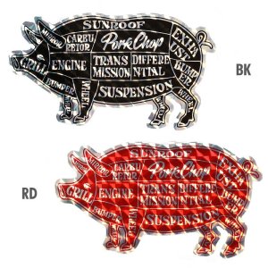 Photo1: PORKCHOP Hologram Pork Sticker