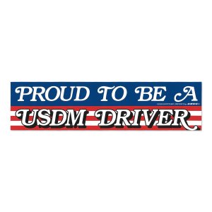 Photo1: South Bay Imports PROUD TO BE A USDM DRIVER 1970s Bumper Sticker