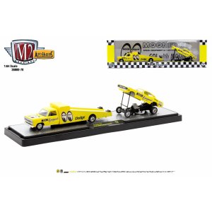 Photo1: M2 Machines x MOONEYES 1/64 1974 Dodge Truck & 1971 Dodge Challenger Funny Car