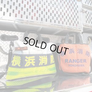 Photo2: Yokohama Fire Bureau x MOONEYES Upcycle Tote Bag (Firefighter Suit Material)