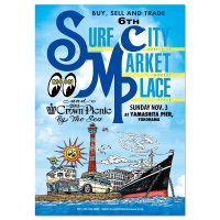 6th Surf City Market Place and 29th CROWN Picnic by the Sea 2024 Poster