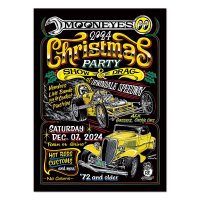 MOONEYES USA Christmas Party Show & Drag 2024 Poster