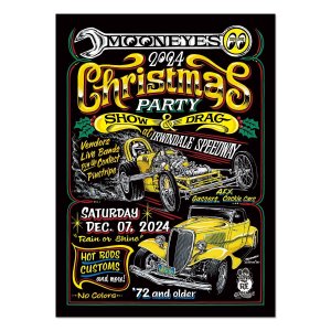 Photo1: MOONEYES USA Christmas Party Show & Drag 2024 Poster