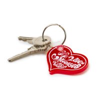 MOONEYES Heart Key Ring