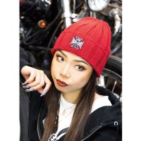 MOON Equipped Iron Cross Beanie Cap