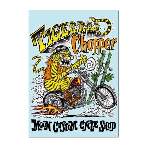 Photo2: MCCS Tiger Chopper Sticker