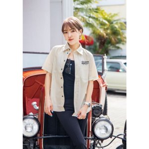 Photo2: 【30%OFF】 MOON Equipped Ladies Short Sleeve Shirt