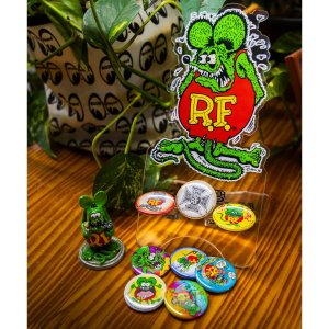 Photo3: Rat Fink Can Badge Love Rat