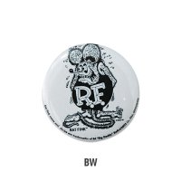 Rat Fink Can Badge Mono Fink