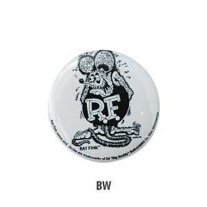 Photo1: Rat Fink Can Badge Mono Fink