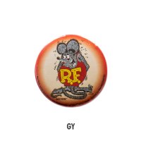 Rat Fink Can Badge Gray Fink