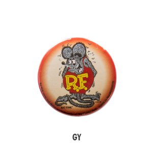 Photo1: Rat Fink Can Badge Gray Fink