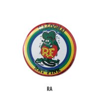 Rat Fink Can Badge Rainbow Fink