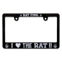 Rat Fink License Frame for Motorcycle "I LOVE THE RAT"