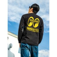 MOON Big Eyeshape Long Sleeve T-shirt Black/Yellow