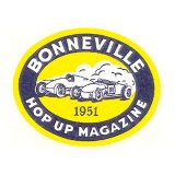 Photo: HOT ROD Sticker 1951 BONNEVILLE HOP UP MAGAZINE Sticker