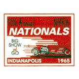 Photo: HOT ROD Sticker 1965 NHRA INDIANAPOLIS NATIONALS Sticker