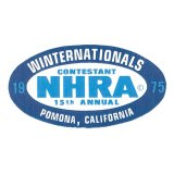 Photo: HOT ROD Sticker 1975 NHRA WINTERNATIONALS CONTESTANT Sticker