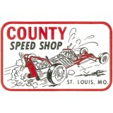 Photo: HOT ROD Sticker COUNTY SPEED SHOP Sticker