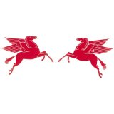 Photo: HOT ROD Sticker Pegasus Mobil Right Left Pair Sticker