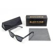 Photo3: BLACK FLYS x MOON Equipped Fly Clubman Sunglasses BK/GY (3)