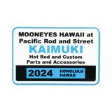 Photo: MOONEYES HAWAII 2024 Parking Permit Window Sticker