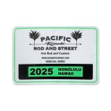 Photo: Pacific Rod & Street Honolulu Hawaii 2025 Parking Permit Window Sticker