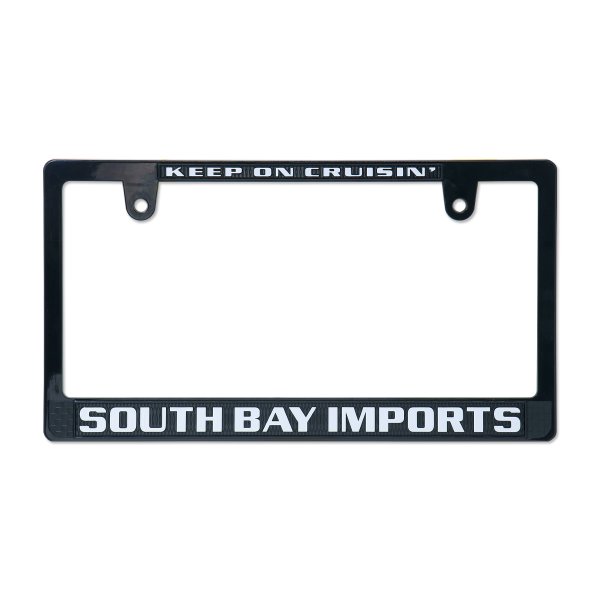 Photo1: SOUTH BAY IMPORTS License Plate Frame (Black) JPN Size (1)