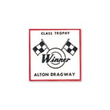 Photo: HOT ROD Sticker ALTON DRAGWAY Sticker