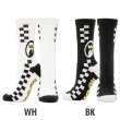 Photo4: MOON Checker Line Socks (4)