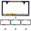 Photo1: Raised USCV Logo License Plate Frame for JPN size (1)