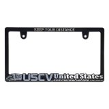 Photo: Raised USCV Logo License Plate Frame(Chrome) for JPN size