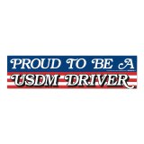 Photo: South Bay Imports PROUD TO BE A USDM DRIVER 1970s Bumper Sticker