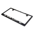 Photo3: Raised MOON Equipped Logo License Plate Frame (Chrome) for JPN size (3)