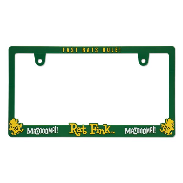 Photo2: Raised Rat Fink Logo License Plate Frame for JPN size (2)