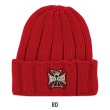 Photo4: MOON Equipped Iron Cross Beanie Cap (4)