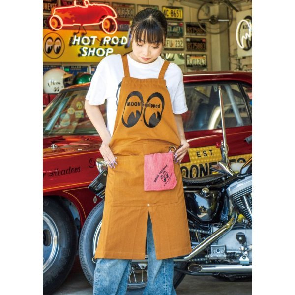 Photo1: MOON Equipped Canvas Apron (1)