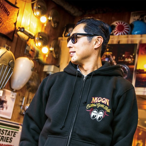 Photo2: MCCS Piston Cross Zip Hoodie (2)