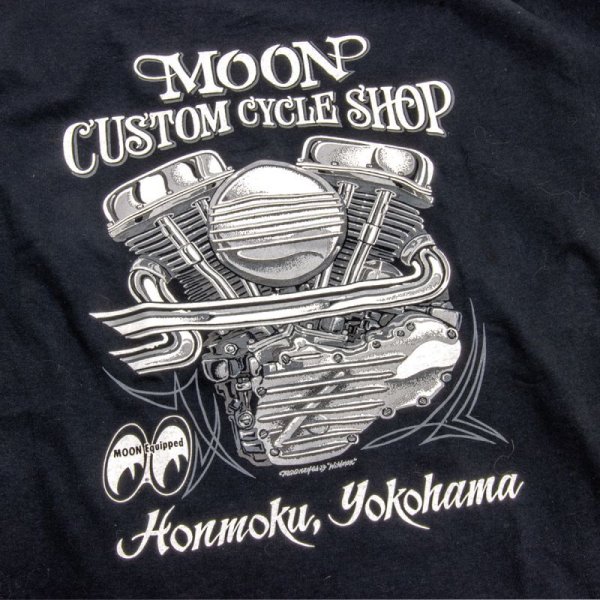 MOON Custom Cycle Shop Panhead T-shirt