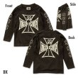 Photo4: Kids Iron Cross Long Sleeve T-shirt (4)