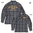 Photo4: MOON Custom Cycle Shop Wool Check Shirt (4)