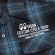 Photo6: MOON Custom Cycle Shop Wool Check Shirt (6)