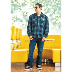 Photo: MOON Custom Cycle Shop Wool Check Shirt