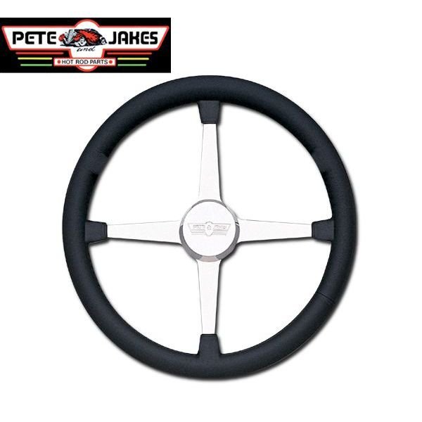 Photo1: Pete & Jakes Newstalagia Billet Steering Wheels 4spoke (1)